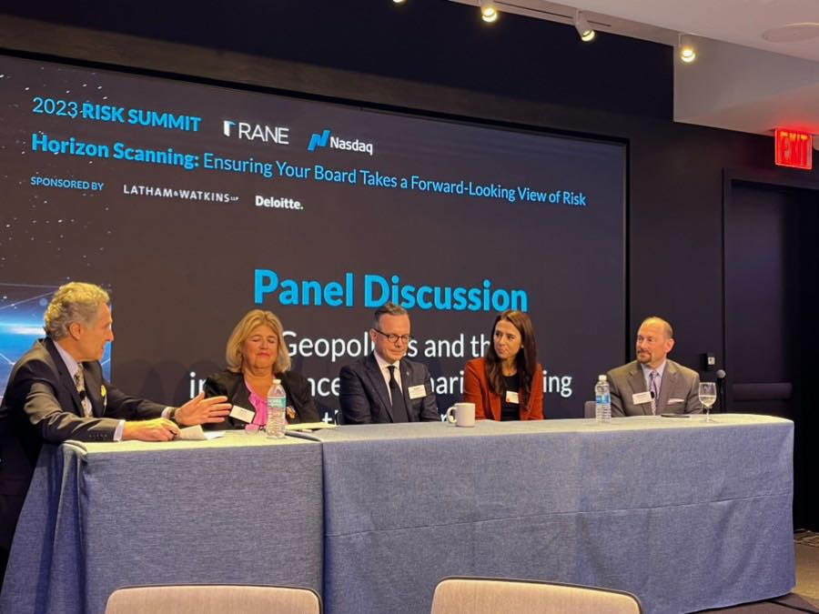 Geopolitics Panel at the 2023 RANE & Nasdaq Risk Summit